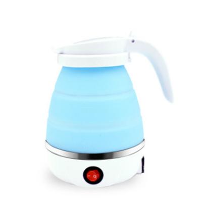 China 360 Degree Rotation Base Portable Electric Kettle Easy To Carry Kettle With Silicone Collapsible Electric Folding Kettle for sale