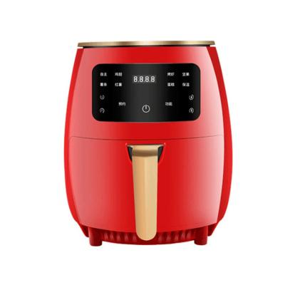 China Hotel Supplier Digital Deep Fryer Without Oil Household Large Capacity Electric Stainless Steel PTFE Round 1400 Air Fryer for sale