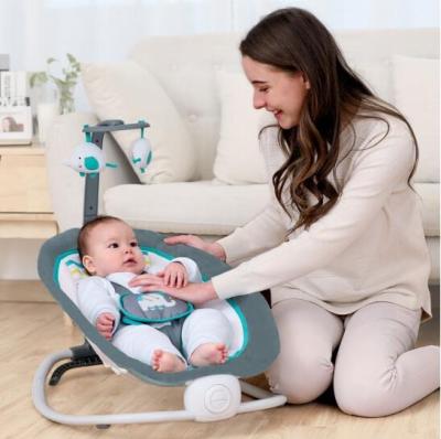 China Modern Portable Automatic Soft Deluxe Infant Swing chair  with toys baby bouncer baby rocker for sale