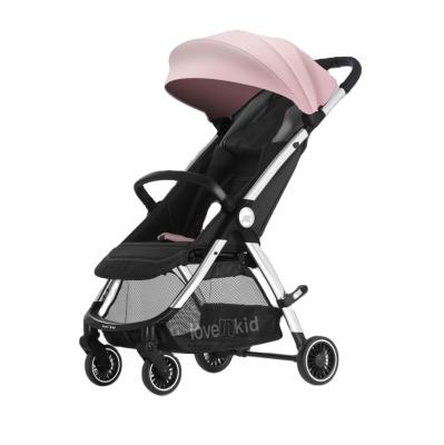 China Carying Baby portable luxury anodized tube strollers for babies light weightpushchair good quality three fold  baby chair for sale