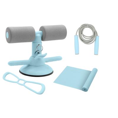 China Quiet 4-in-1 Yoga Set Kit With Sit Up Bar Adjust Hand Grip Rope Skipping for sale