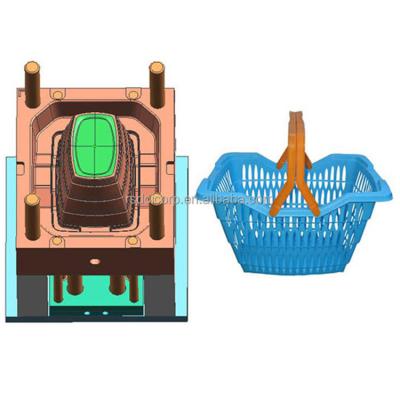 China Steel OEM Mold Maker Custom Household Laundry Plastic Storage Basket Making Injection Molding Fruit Basket Mold for sale