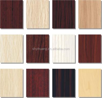 China Moisture Proof Melamine Plant Grain MDF Wood Board For Slatwall for sale