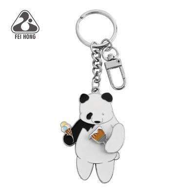 China Promotion Panda Enamel Metal Keychain - Souvenir Gifts White Bear for sale