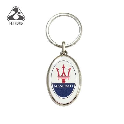 China Promotional Style Metal Digital Printing Car Key Chain for sale