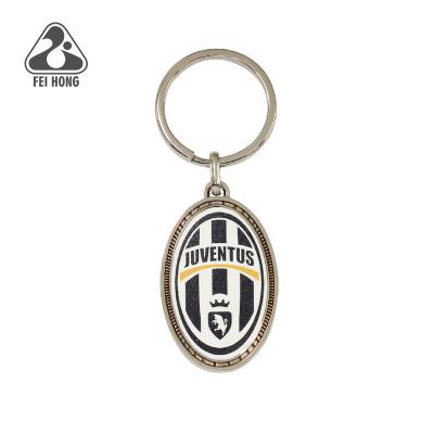 China Metal Specialized Wholesale Football Printing Key Chain for sale