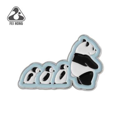 China Promotion Panda Zamac Animal Pin Badge - penguin souvenir gifts style for sale