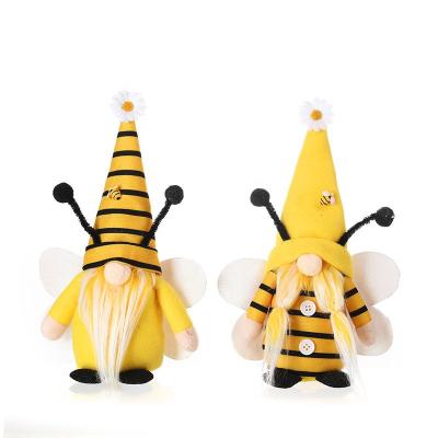 China Eco-Freindly Handmade Plush Gnomes Fall Harvest Spring Tiered Doll Tray Decorations Toys for sale