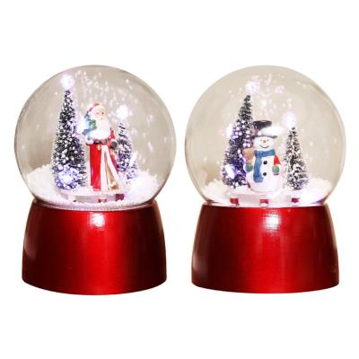 China Transparent Festival Stuff Christmas Glitter Lantern Music Playing Globe Box For Home Decorate On Christmas for sale