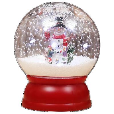 China Christmas Subject Snowfall Figures Festival Stuff Christmas Twinkle Lantern Globe Music Box Inside for sale