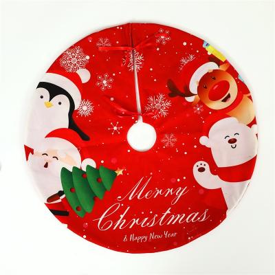 China 2022 New Arrivals Eco-friendly Christmas Tree Decoration Edges Christmas Tree Mat Ornament For Christmas Festive Holidays for sale