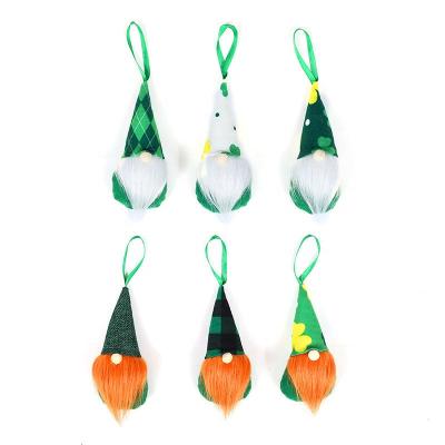 China 2022 Durable Spring St. Patrick's Day Rudolph Gnome Dwarf Plush Ornament Pendant Gifts Toys Dolls For Christmas Tree Decors for sale