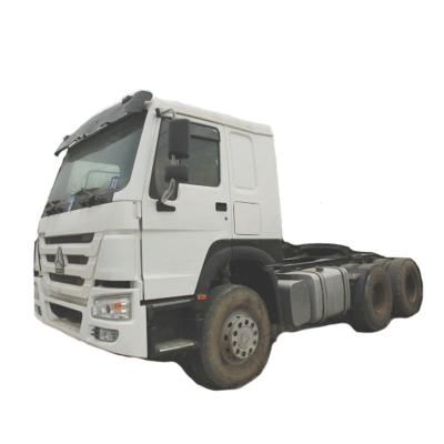 China Used 371HP 6X4 heavy duty sinotruk tractor Howo tractor 6985x2496x3230 used main cargo tractor dump truck for sale