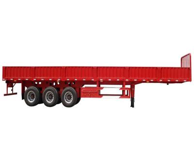 China Truck trailer 3 axle side wall semi trailer cargo side wall trailer truck for sale for sale