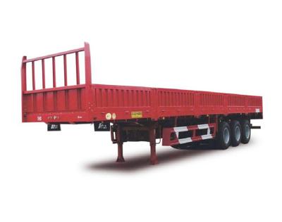 China Dropside Semi Truck/Cargo Trailer 3 Axles Side Wall Trailer Truck Trailer Truck Trailer Suspension or Air Suspension Steel 6.5-7.2T Mechanical NC; SHN 60T for sale