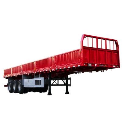 China Truck Trailer 3 Axles 60 Ton Side Removable Side Wall Semi Trailer Truck Trailer Transport Cargo for sale