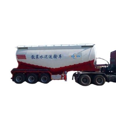 China Bulk cement semi truck trailer cement trailer truck transport bulk cement powder 13/16 Ton Fuwa /bpw/cimc mechanical suspension air suspension for sale