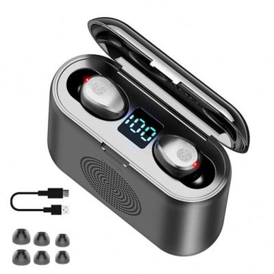 China TWS (True Wireless Stereo) F9 TWS Mini Portable Waterproof 3 in 1 Wireless Speaker with Microphone Wireless Earphone for sale