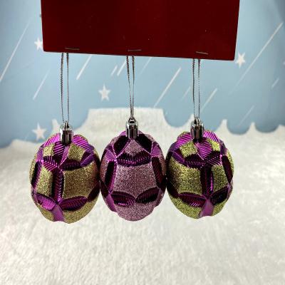 China Factory Wholesale Plastic Christmas Tree Hanging Ornaments Shatterproof Plastic Ball Decoration Set for sale