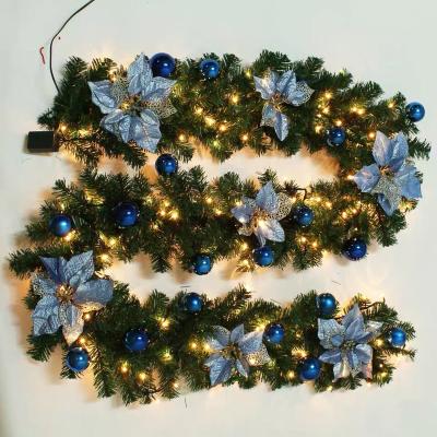 China Christmas Decoration 2020 New Design Christmas Garland With Led Tree Ball Ornaments for sale