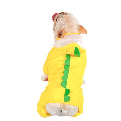 China Hot Stocked Sale Dog Poncho Foldable Outdoor Sustainable Raincoats Pet Raincoat Jacket for sale