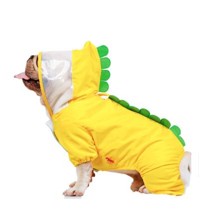 China Stocked Warm Sale Poncho Clothes Small Dog Waterproof Pet Raincoat Jacket for sale