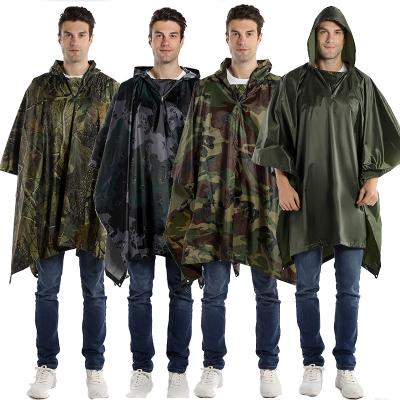 China Wholesale Moq1 PVC Raincoat Men Army Raincoat Rain Poncho for sale