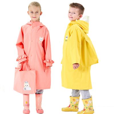 China Waterproof Top Quality Purple TPU Rain Coat Kids Raincoat Poncho for sale