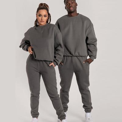 China Anti-wrinkle high quality oversized thickening unisex matching sweat suits 2 piece jogger and single sports sweat suits for sale