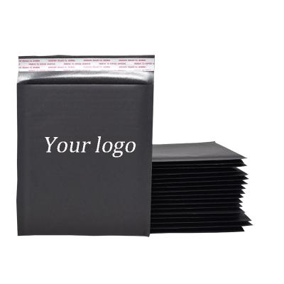 China Strong Adhesive / Shock-resistance / Water Resistance Black Kraft Paper Envelope Bubble Bag Thickened Environmental Bubble Mailer for sale