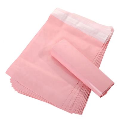 China Water proof/Tearproof/strong /light-weight custom apparel bags adhesive/non-toxic fancy poly printing courier bag messenger pink poly mailer bag for sale