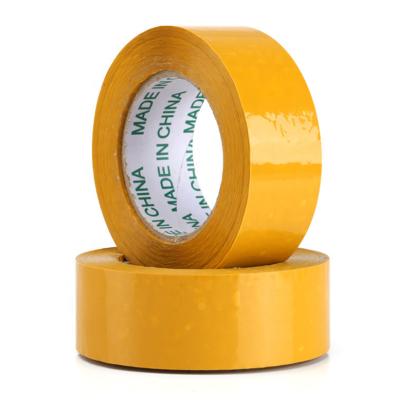 China Yiwu waterproof supplier sticky bopp yellowish brown packaging tape for sale