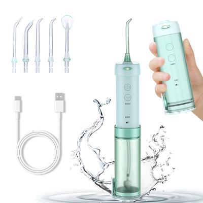 China IPX7 Rückziehbares Mundbewässerungsgerät Wasserflosser Professionelles Kabelloses Zahn-Mini-Flosser zu verkaufen