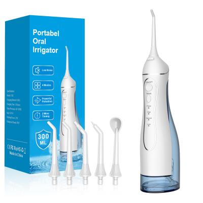 China Irrigador oral eléctrico con 5 boquillas para agua sin cable Dental Flosser Cuidado oral en venta