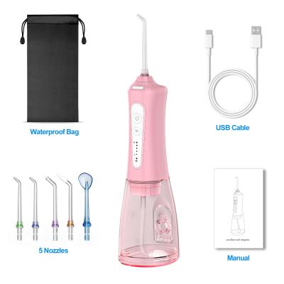 China Portable Water Flosser and Electric Toothbrush 2 in 1 Teeth Cleaning Kit for Household 300 ml Water Tank Capacity for sale