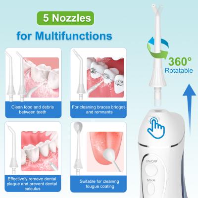 Cina Nuovo design Water Flosser 2 in 1 Water Flosser Dental Floss Pick e spazzolino elettrico acustico in vendita