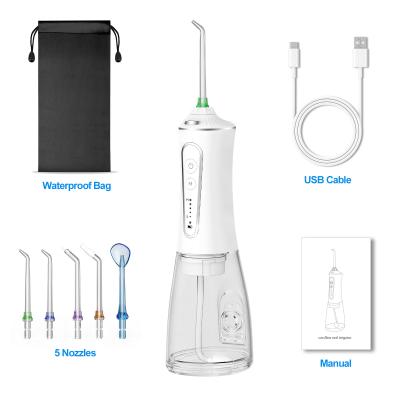 China 2025 USB IPX7 Waterproof Cordless Water Flosser Oral Irrigator With Multiple Jet For Fresh Breath And Clean Teeth for sale