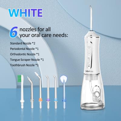 China Multi Pik IPX7 Professional Portable Electric Dental Irrigator Oral 400ml Floss Water Flosser with Long-lasting Battery for sale