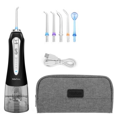 China Mouth Jet Teeth Cleaning Professional Portable 400mL Pik Dental Irrigator Oral Floss Pick Electric Water Flosser Waterflosser for sale