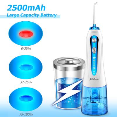 China Flosser de agua dental limpiador de lengua riego oral conjuntos de grifo de agua de chorro Flosser con 10 consejos de boquilla para la familia en venta