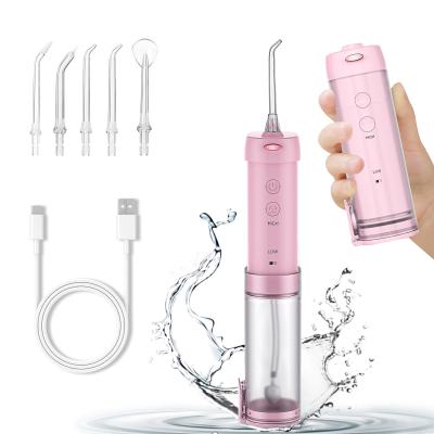 China Portable Rechargeable Electric Water Flosser Dental Flossor Oral Irrigator Toothbrush Airflosser Water Pick Easy to Use for sale