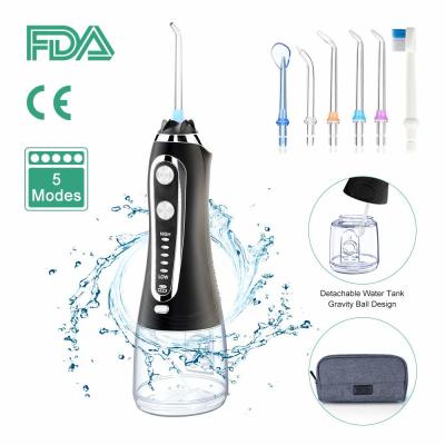 Chine USB 300ml portatif rechargeable Irrigator oral sans fil avec 5 modes à vendre