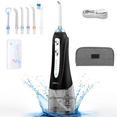 China 300ml Cordless Dental Flosser Portable Waterproof 2500mah power Lithium battery for sale