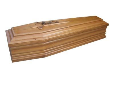 China European style luxury paulownia wood coffin for sale