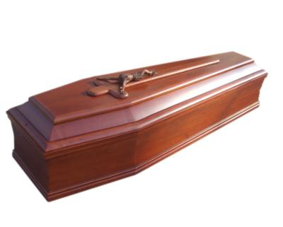 China Italian European Style Coffin Paulownia Wood for sale