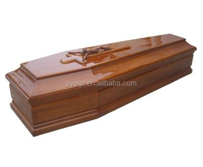 China European Italian Style Wooden Casket Funeral Casket for sale