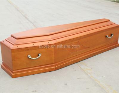 China Europe Wooden Chinese Made Coffin With Interior Decoration for sale