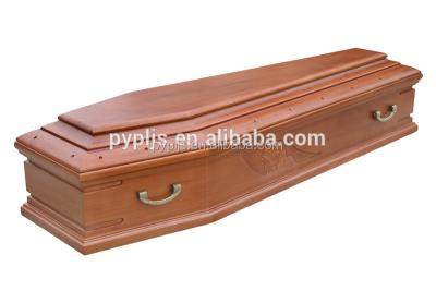 China European Classic Italian Casket Style Solid Wood Casket for sale