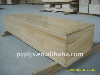 China Asia Korean Style Coffins SOILD Wooden PAULOWNIA COFFIN for sale