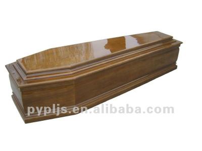 China F-08 European cheap paulownia style wooden coffin coffin for sale